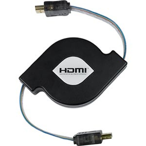 NTI hdmi-r-1m-mm HDMI Flat Retractable Cable, Male to Male, 1 meter