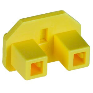 NTI cvr-iecc14-10 3-Prong IEC C14 Power Connector Cover, Yellow, 10-Pack
