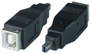 NTI usbbf-usbm8-m USB 2.0 Type B Female to Mini 8-pin Male Gender Changer for Monolta Camera