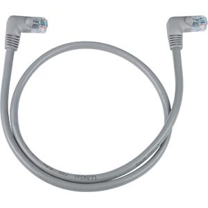 NTI cat6-ra-15-gray CAT6 Right Angle Cable, Gray, 15 feet