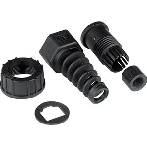 NTI rj45-5ewtp-cb28-long CAT5e Waterproof Cable Side Long Cable Gland with Strain Relief and 13/16 " - 28 UN Threading