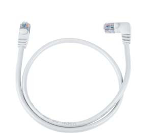 NTI cat5e-las-9-white CAT5e Left Angle to Straight Cable, White, 9 feet