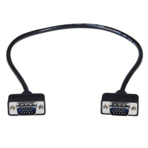 NTI VEXT-UTHN-1-5-MM Ultra Thin VGA Cable, Male to Male, 1.5 feet
