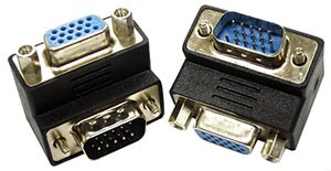 NTI 15hd-mf-u VGA Up Angled Gender Changer, Male to Female