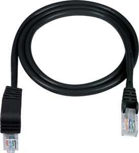 NTI cat5e-das-9-black CAT5e Down Angle to Straight Cable, Gray, 9 feet