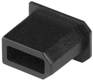NTI cvr-1394f-f10 1394a 6-pin FireWire Female Dust Cover, Flush Mount, Black, 10-Pack