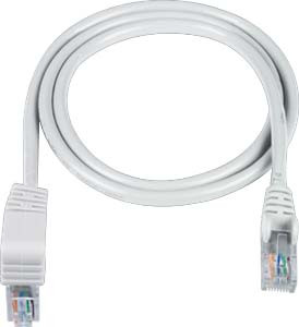 NTI cat5e-das-6-white CAT5e Down Angle to Straight Cable, White, 6 feet