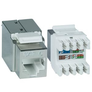 NTI jck-6-hm-shld CAT6 Mini Horizontal Shielded Keystone Jack