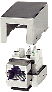 NTI jck-5e-v-shld CAT5e Vertical Shielded Keystone Jack