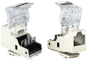 NTI jck-5e-v-tooless CAT5e Tooless Vertical Keystone Jack