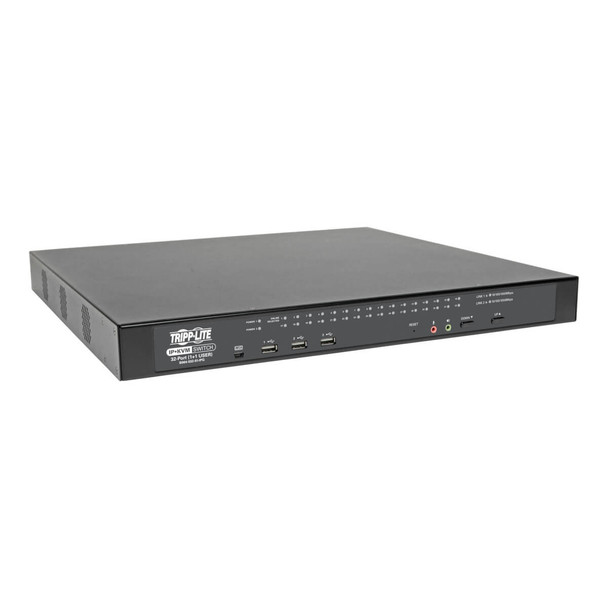 Tripp Lite B064-032-01-IPG Cat5 KVM Switch Over IP 32-Port w/Virtual Media 2 Users 1URM TAA