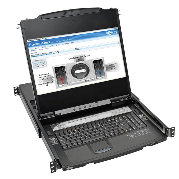 Tripp Lite B030-008-17-IP 8Port Rackmount Console HDMI KVM Switch 17" LCD IP Remote Access