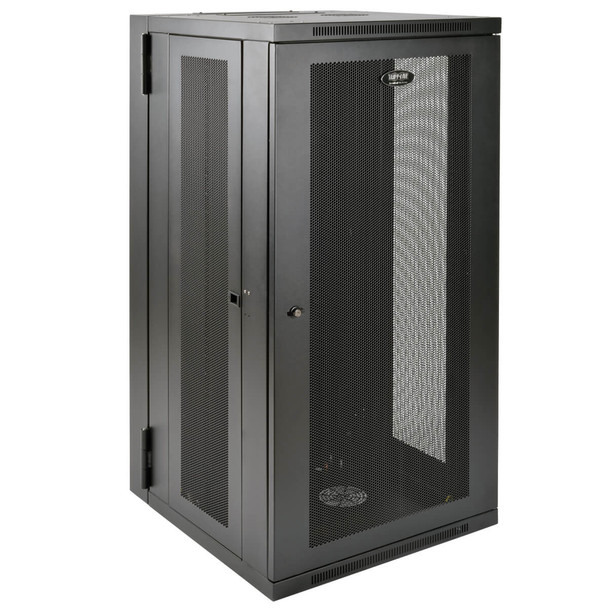Tripp Lite SRW26USDP 26U Wall Mount Rack Enclosure Cabinet Swinging Hinged Door Deep