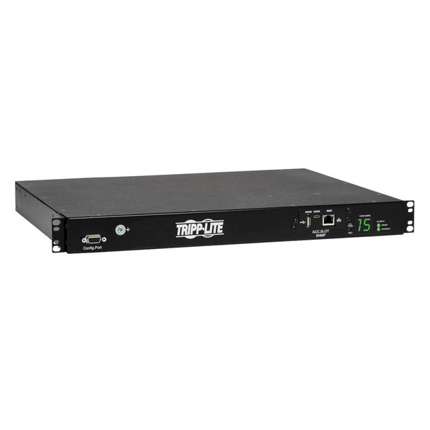 Tripp Lite PDUMH15HVATNET PDU Switched ATS 2/2.4KW 200/240V 10 C13 2 C14 3.6M Cords 1URM