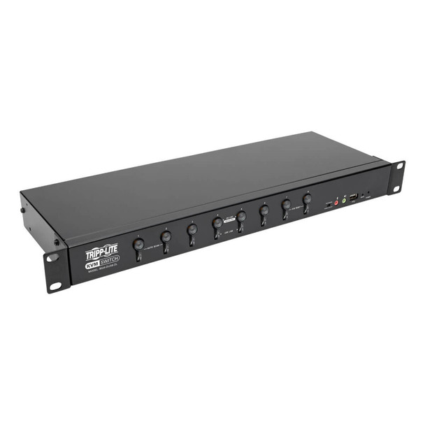 Tripp Lite B024-DUA8-DL 8-Port KVM Switch DVI USB w/ Audio & USB Peripheral Sharing 1URM
