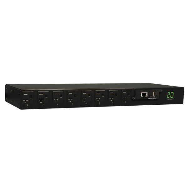 Tripp Lite PDUMH20NET PDU Switched 120V 20A 5-15/20R 16 Outlet L5-20P Horizontal 1URM