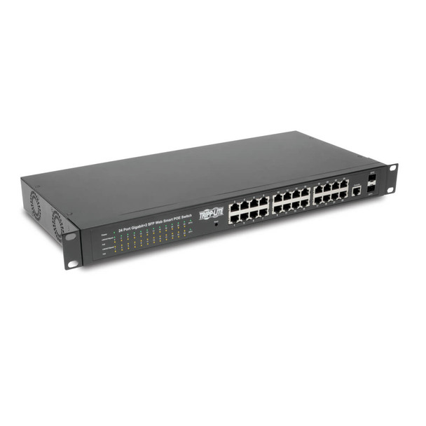 Tripp Lite NGS24C2POE 24-Port Gigabit Ethernet Switch L2 Managed w/PoE 10/100/1000Mbps