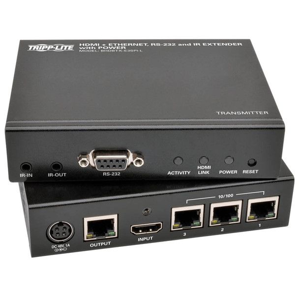 Tripp Lite BHDBT-K-E3SPI-L HDBaseT HDMI Over Cat5/6/6a Extender Kit Power/Serial/IR/LAN