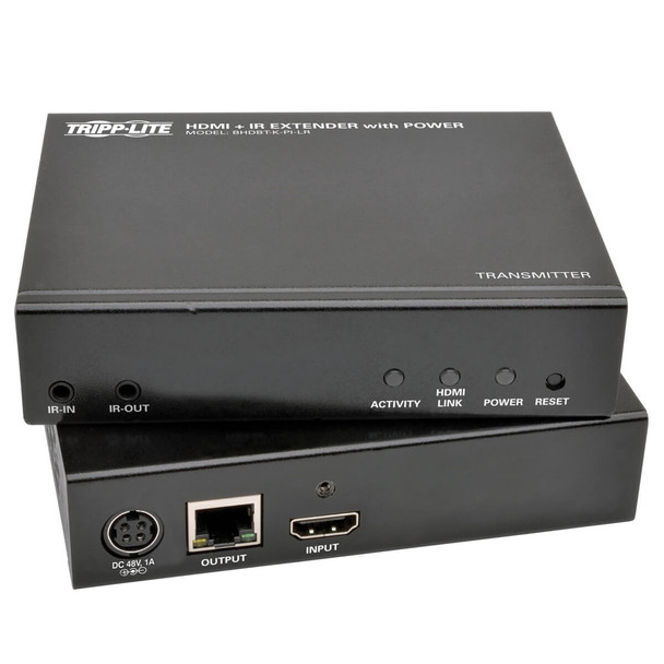 Tripp Lite BHDBT-K-PI-LR HDBaseT HDMI Over Cat5/6/6a Extender Kit Power/IR 4Kx2K UHD 100M
