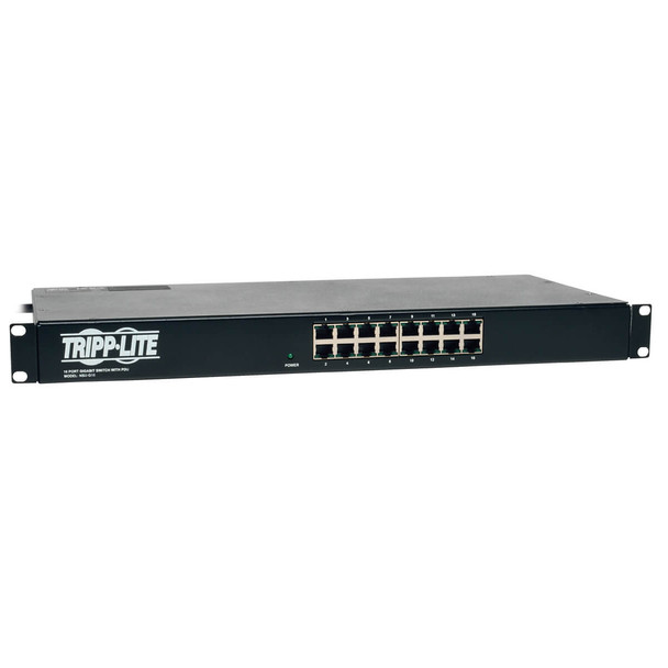 Tripp Lite NSU-G16 PDU Ethernet Switch 1U Combo with 16 Unmanaged Gigabit Ports