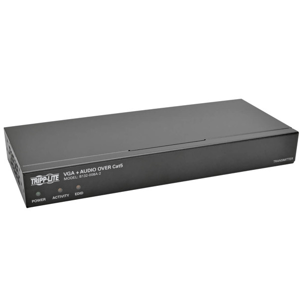 Tripp Lite B132-008A-2 8-Port VGA + Audio Over Cat5/Cat6 Extender Splitter w/EDID 1000'