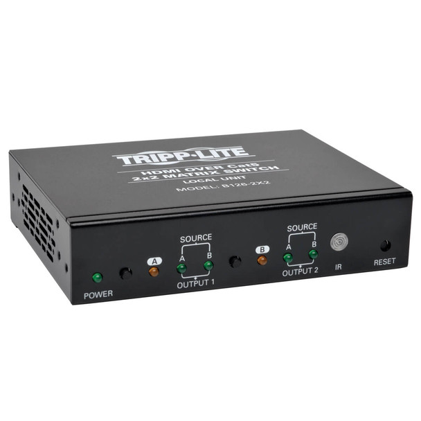 Tripp Lite B126-2X2 HDMI over Cat5 Cat6 2x2 Matrix Extender Switch HDMI RJ45 F/F TAA