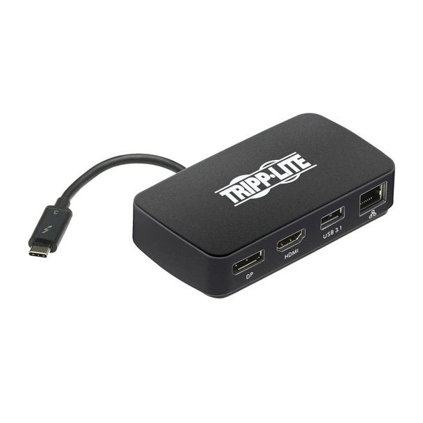 Tripp Lite MTB3-DOCK-01 Thunderbolt 3 Docking Station 4K w/ HDMI DP USB 3.1 Gbe 40 Gbps