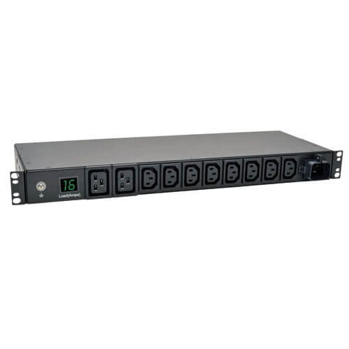 Tripp Lite PDUMH16HV PDU Metered 200V-240V 16A IEC-309 8 C13, 2 C19 Horizontal 1URM