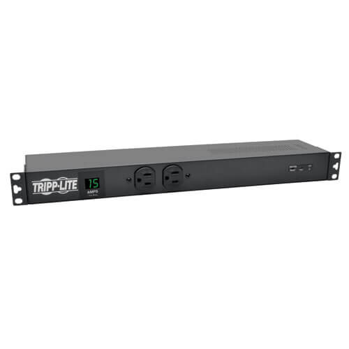 Tripp Lite PDUMH15-ISO PDU Metered Isobar Surge 120V 15A 5-15R 14 Outlet 5-15P 1URM