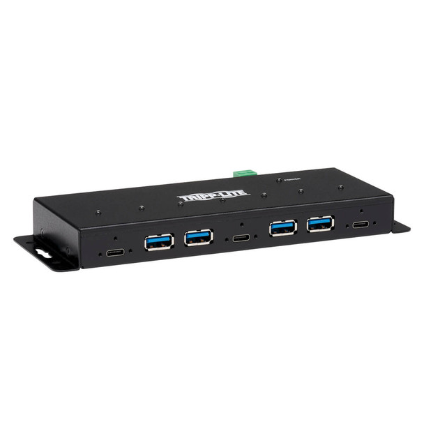 Tripp Lite U460-4A3C-IND USB Hub 7-Port Industrial 4 USB-A & 3 USB C ESD Immunity Metal