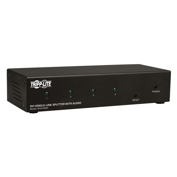 Tripp Lite B116-004A 4-Port DVI Single Link Video / Audio Splitter / Booster TAA GSA