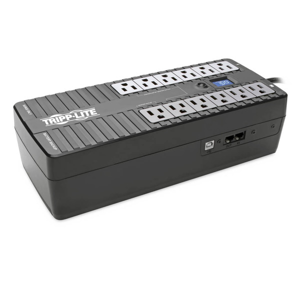 Tripp Lite ECO850LCD 850VA 425W UPS Eco Green Battery Back Up LCD 120V USB RJ11 PC