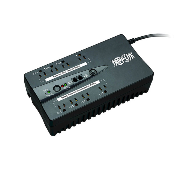 Tripp Lite ECO650UPSM 650VA 325W UPS Eco Green Battery Back Up 120V USB Muted Alarm