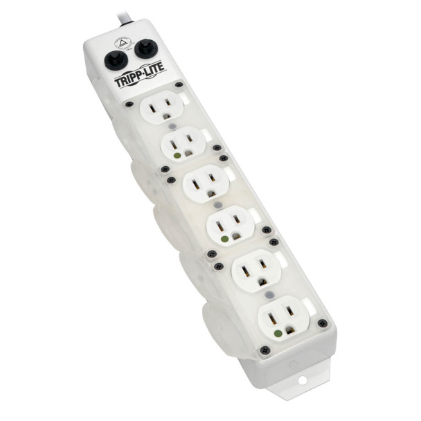 Tripp Lite PS-615-HG-OEM Power Strip Medical 120V 6 Outlet UL1363A 15ft Cord Metal
