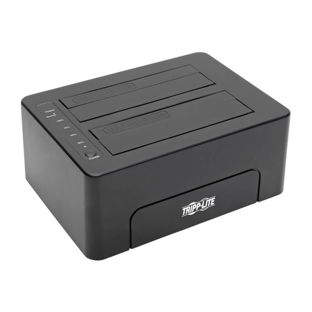 Tripp Lite U439-002-CG2 USB C to Dual SATA Quick Dock 2.5/3.5in HDD/SDD USB 3.1 10 Gbps