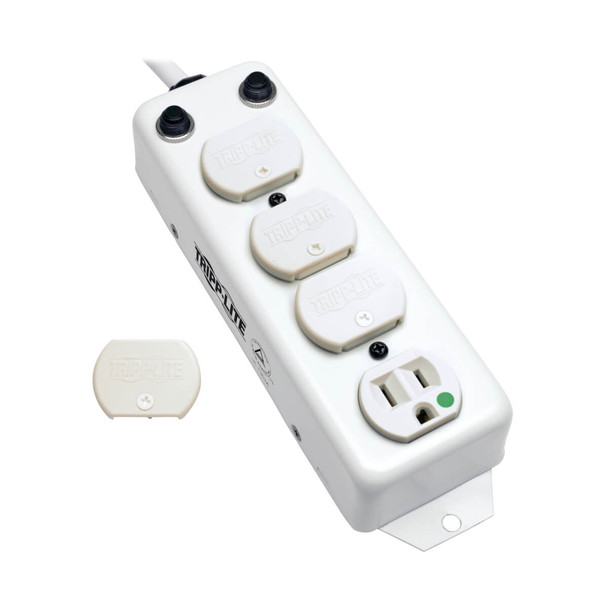 Tripp Lite PS-415-HG-OEMRA Power Strip Medical 120V 4 Outlet UL1363A 15ft Right Angle Cord