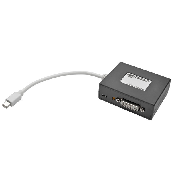 Tripp Lite B155-002-DVI 2-Port Mini DisplayPort to DVI Splitter 1080p 1920 x 1080 60Hz