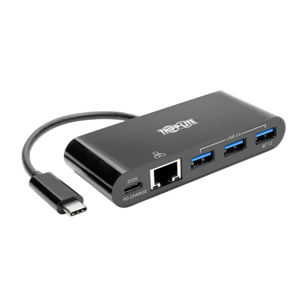 Tripp Lite U460-003-3AGB-C USB C Docking Station w/ USB Hub, Ethernet Adapter & PD Charging