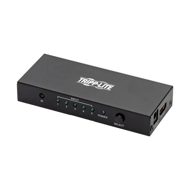 Tripp Lite B119-005-UHD 5-Port HDMI Switch for Video & Audio 4K x 2K UHD 60 Hz w Remote
