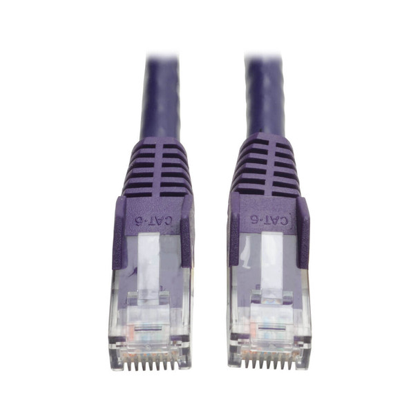 Tripp Lite N201-150-PU 150ft Cat6 Gigabit Snagless Molded Patch Cable RJ45 Purple 150'