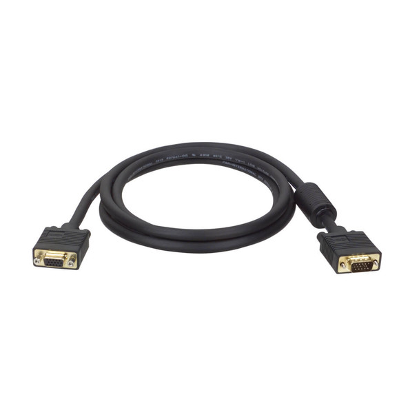 Tripp Lite P500-075 75ft SVGA VGA Monitor Extension Gold Cable RGB Coax HD15 M/F 75'