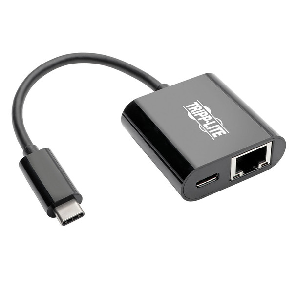 Tripp Lite U436-06N-GB-C USB C to Gigabit Ethernet Adapter USB Type C to Gbe PD Charging