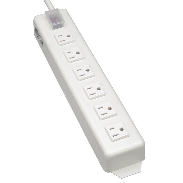 Tripp Lite TLM615NCRA Power Strip Metal 120V 5-15R Right Angle 6 Outlet 15ft Cord