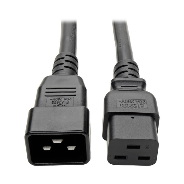 Tripp Lite P036-006-2C19 6ft AC Power Splitter Cable 12AWG 20A 100V-250V C20 to 2x C19 6'