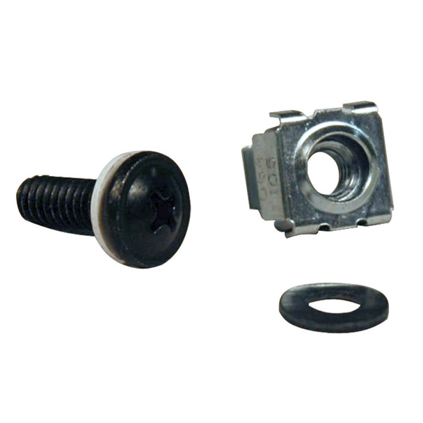 Tripp Lite SRCAGENUT5MM 50PC Rack Enclosure Square Hole Hardware M5 Screws & Washers