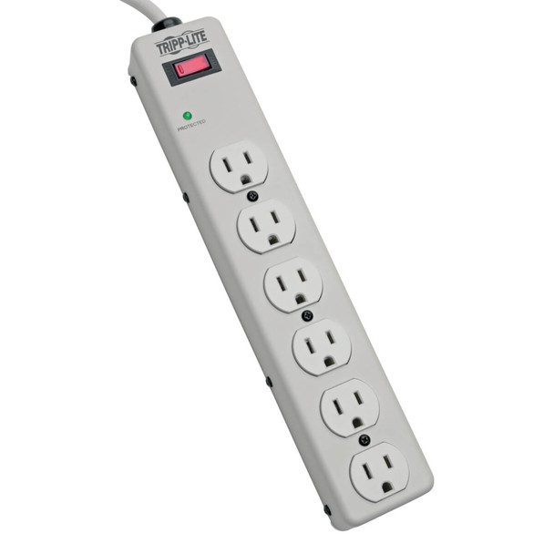Tripp Lite TLM606HJ Surge Protector Strip 120V 6 Outlet Metal 6ft Cord 1340 Joule