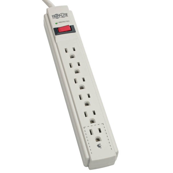Tripp Lite TLP615 Surge Protector Strip 6 Outlet 15ft Cord 790 Joule