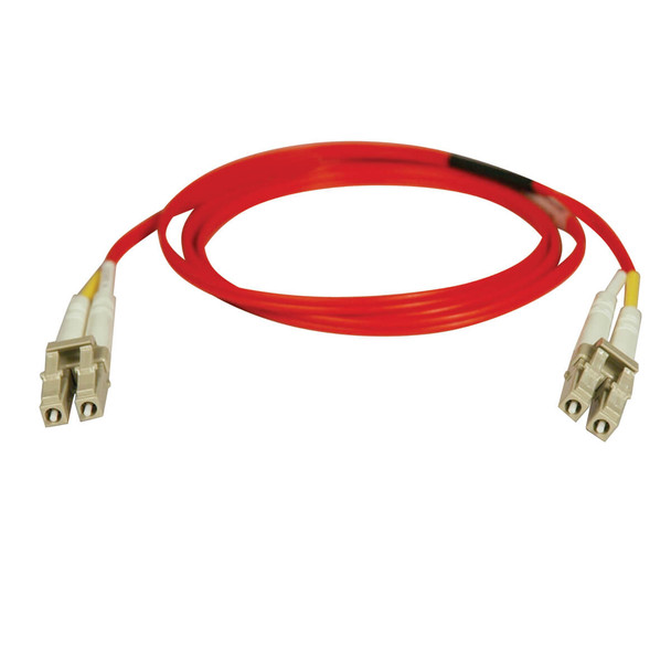 Tripp Lite N320-15M-RD Duplex Multimode 62.5/125 Fiber Optic Patch Cable(Red) LC/LC - 15M (50')