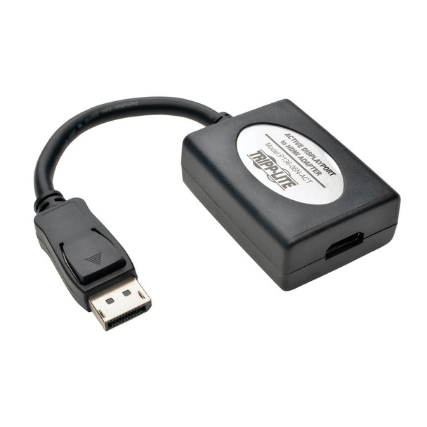Tripp Lite P136-06N-ACT DisplayPort to HDMI Active Adapter Converter DP to HDMI 6 Inch