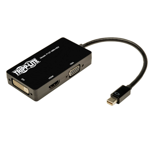 Tripp Lite P137-06N-HDV Mini Displayport to VGA DVI HDMI Adapter MDP Converter 6